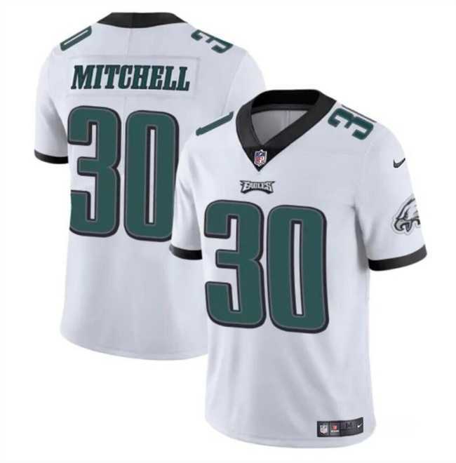 Men & Women & Youth Philadelphia Eagles #30 Quinyon Mitchell White 2024 Draft Vapor Untouchable Limited Stitched Jersey->philadelphia eagles->NFL Jersey